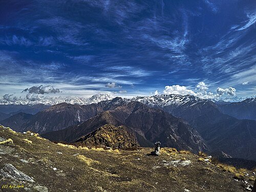 View from Chandrasila Peak
