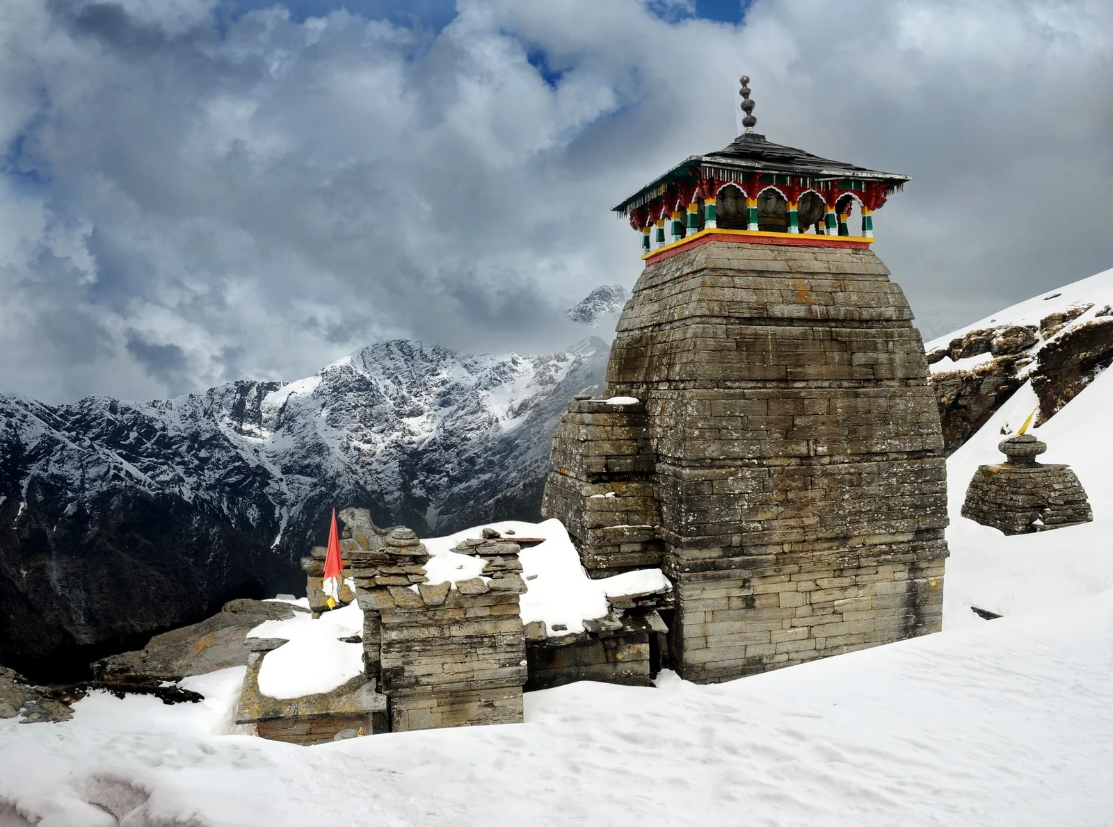 Tungnath temple in the snow